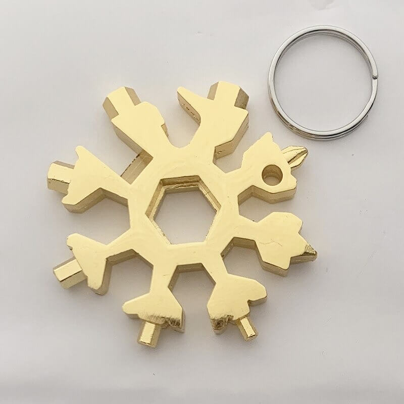 Unisex Snowflake Multiverktöy - Kompakt Nökkelverktöy