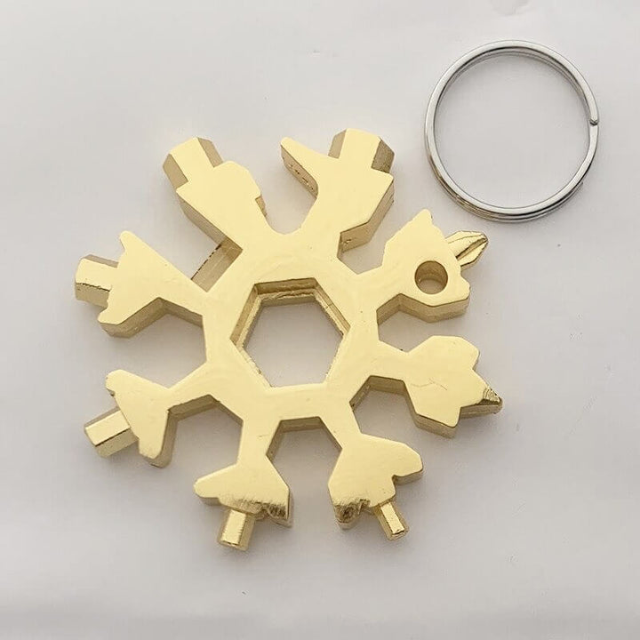 Unisex Snowflake Multiverktöy - Kompakt Nökkelverktöy