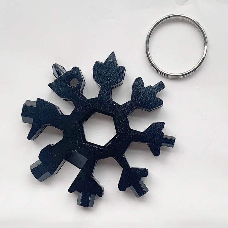 Unisex Snowflake Multiverktöy - Kompakt Nökkelverktöy
