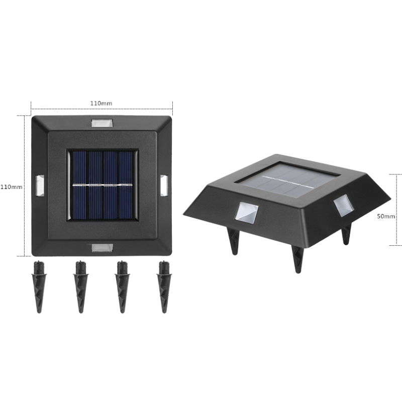 Solcelle Veggmontert Lampa - IP65 Vattentät LED Ljus