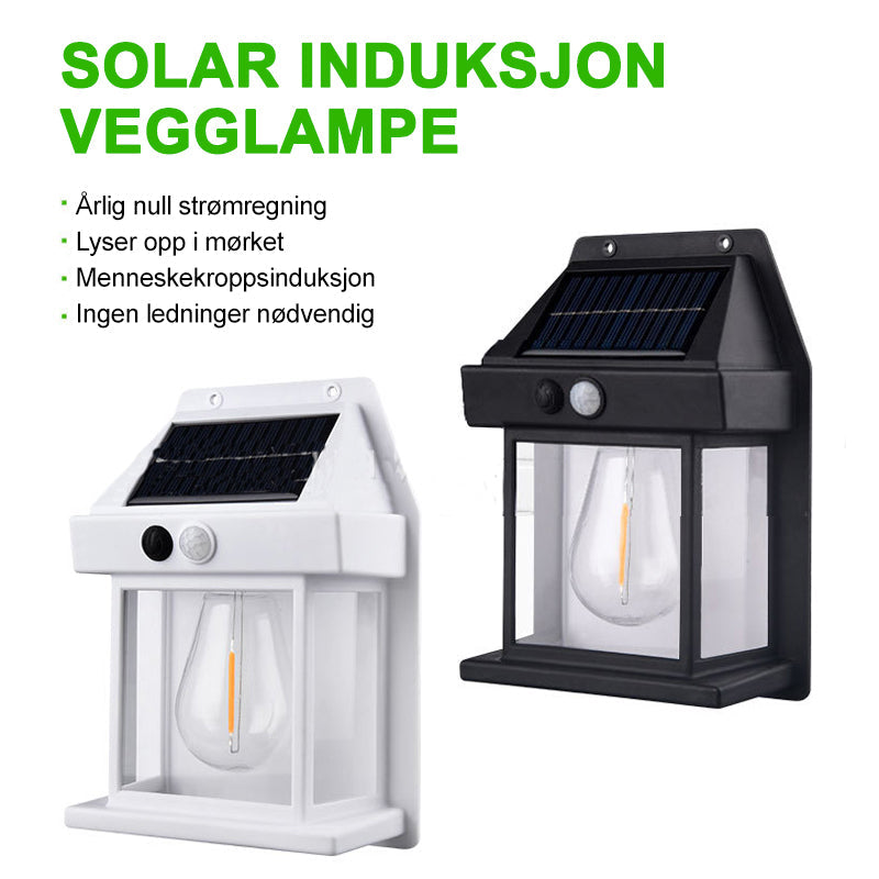 Solar Vägglampa Utomhus - Solcelledrevet LED | Smart Sensor