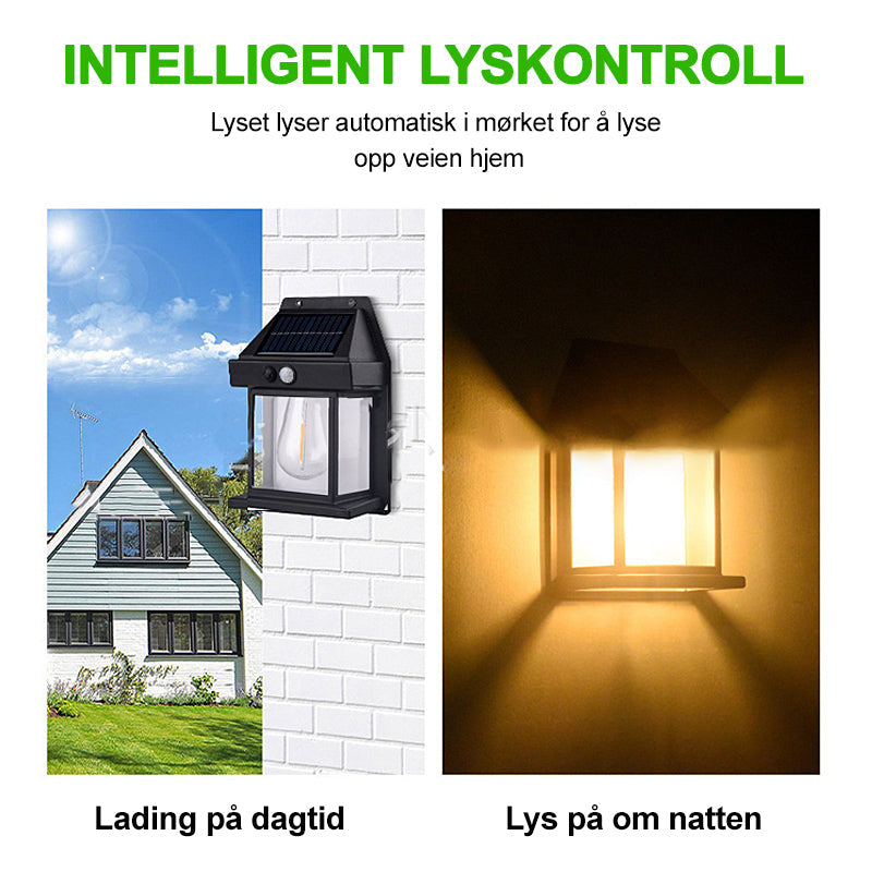 Solar Vägglampa Utomhus - Solcelledrevet LED | Smart Sensor
