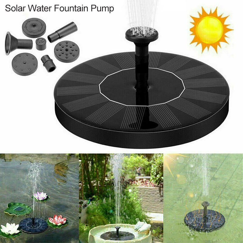 Soldrevet Fontenepumpe | Hagedekorasjon med Ljus - Solenergi
