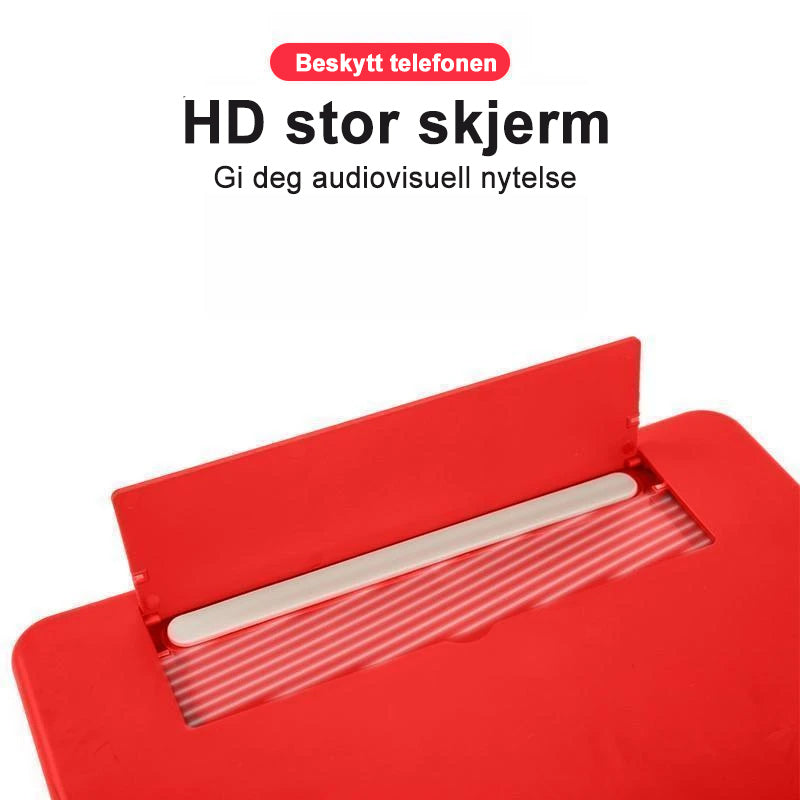 3D Telefonskjermforsterker - Forstörret Visning | Telefontilbehör