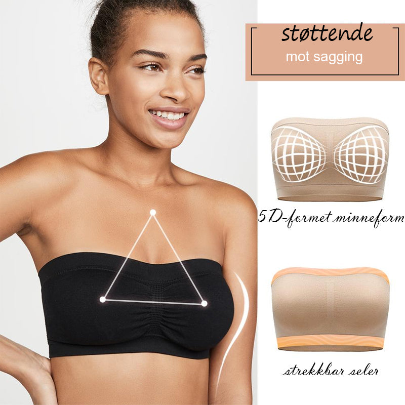 Sömlös Stöttende Bandeau-BH - Bekväm &amp; Elastisk