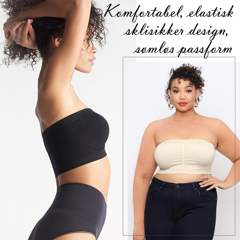 Sömlös Stöttende Bandeau-BH - Bekväm &amp; Elastisk