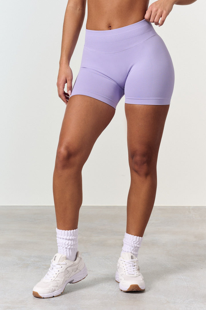 Shorts - Sömlöse Treningsshorts med Scrunch