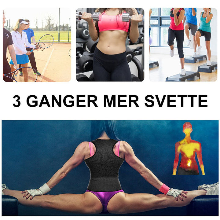 Svettevest| Forbedret Svetteeffekt | Saunaeffekt