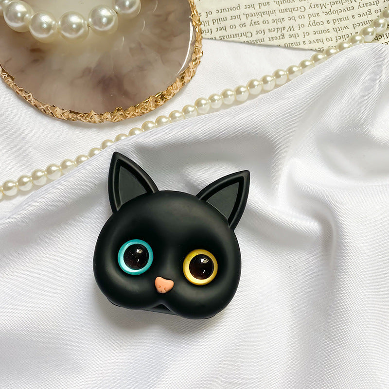 Söt 3D Cat-telefonholder - Minispeil och Håller