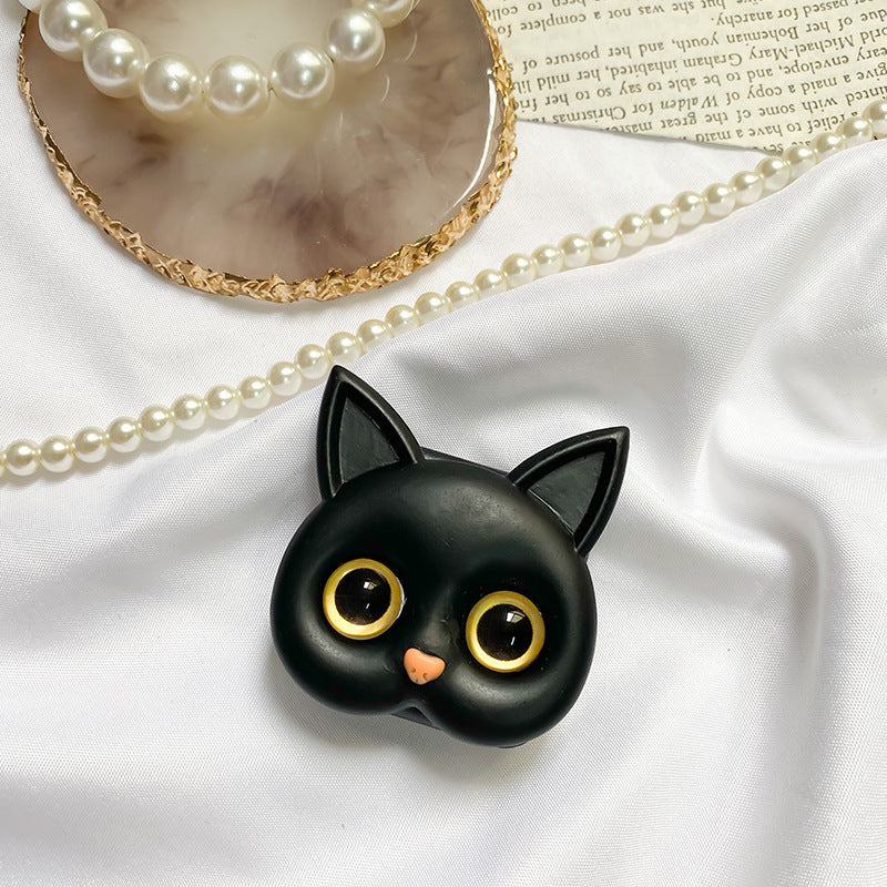 Söt 3D Cat-telefonholder - Minispeil och Håller