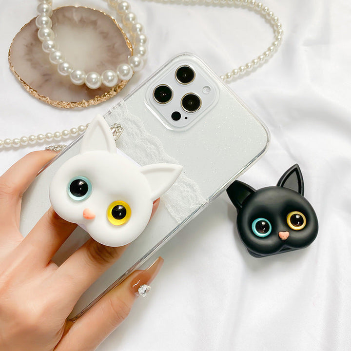 Söt 3D Cat-telefonholder - Minispeil och Håller