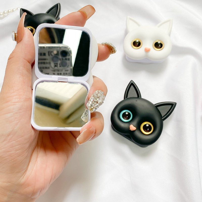 Söt 3D Cat-telefonholder - Minispeil och Håller