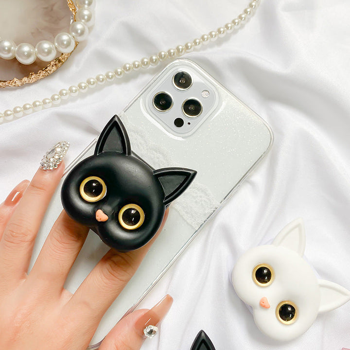 Söt 3D Cat-telefonholder - Minispeil och Håller