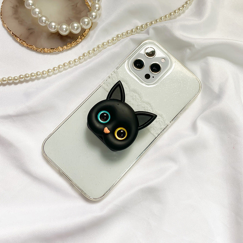 Söt 3D Cat-telefonholder - Minispeil och Håller