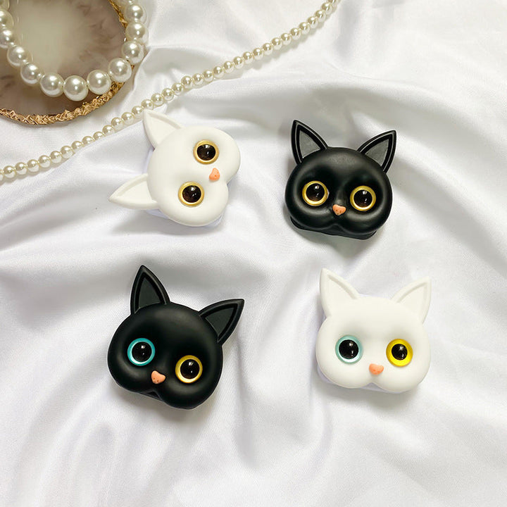 Söt 3D Cat-telefonholder - Minispeil och Håller