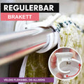 Spikerfri Justerbar Stangbrakett - Ingen Skador & Enkel Installering