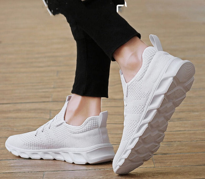 Sportig Sneakers för Män med Andningsbar Air Mesh
