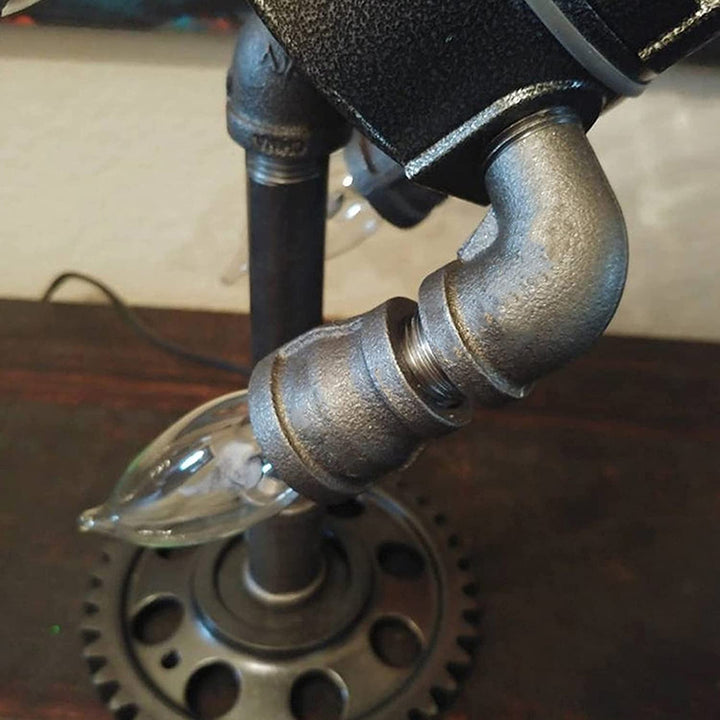 Unisex Steampunk Rakett Bordslampa - Unik Industriell Stil
