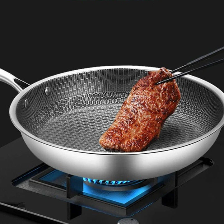 Stekepanne i Rustfritt Stål | Non-stick | Ergonomisk