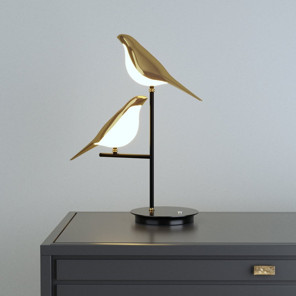 LED-bordslampa - Postmoderne Gullfugldesign