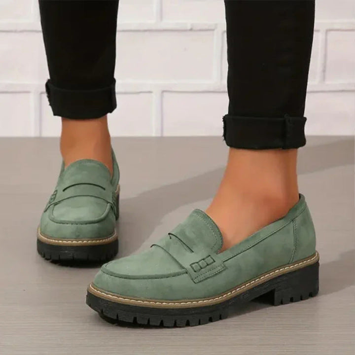 Kvinna Loafers med Chunky Sula – Trendig och Bekväma