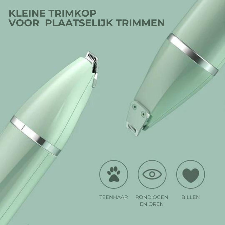 Kjäledyrtrimmer 4-i-1 för Hunder och Katter
