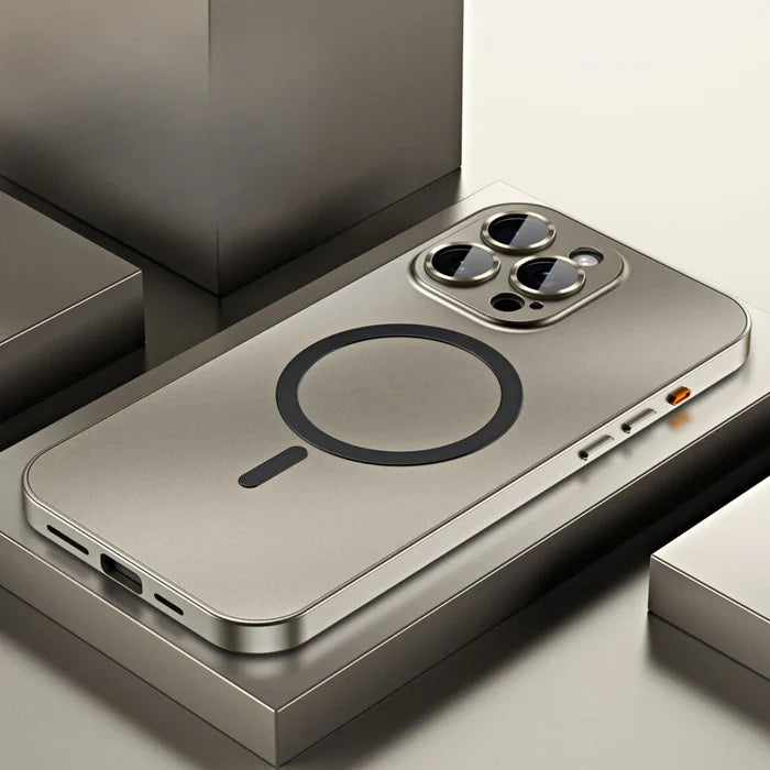 Stilrent Metall iPhone Deksel för Robust Skydd