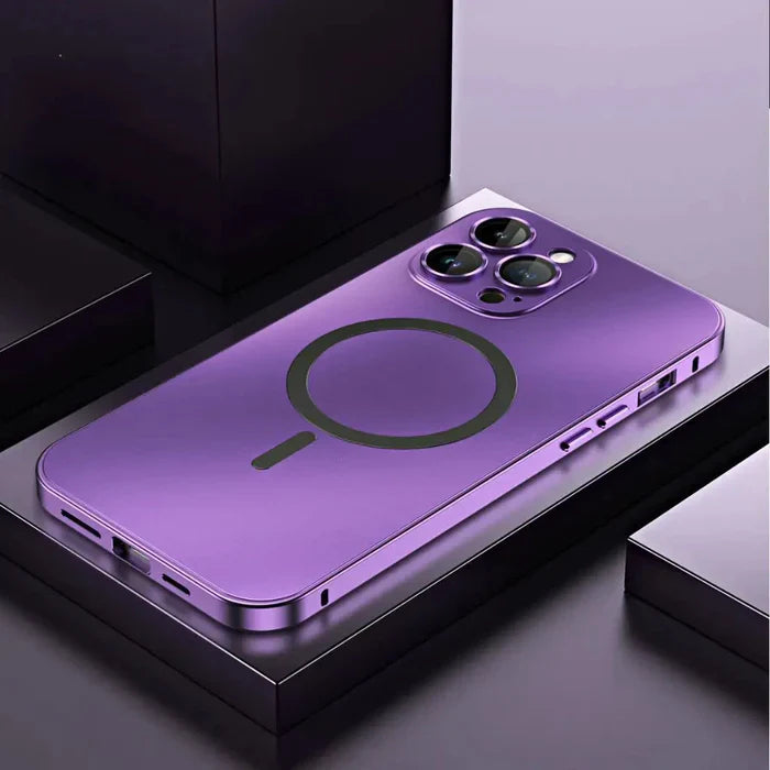 Stilrent Metall iPhone Deksel för Robust Skydd