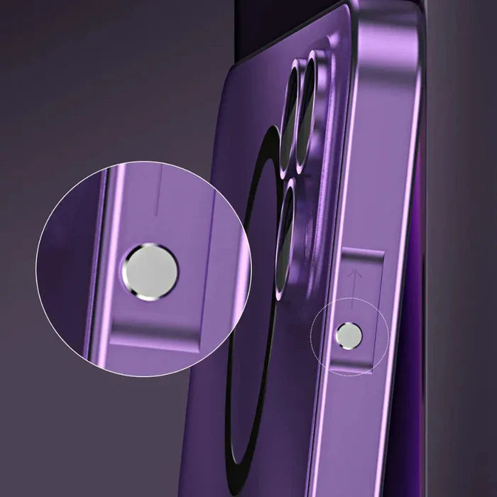 Stilrent Metall iPhone Deksel för Robust Skydd