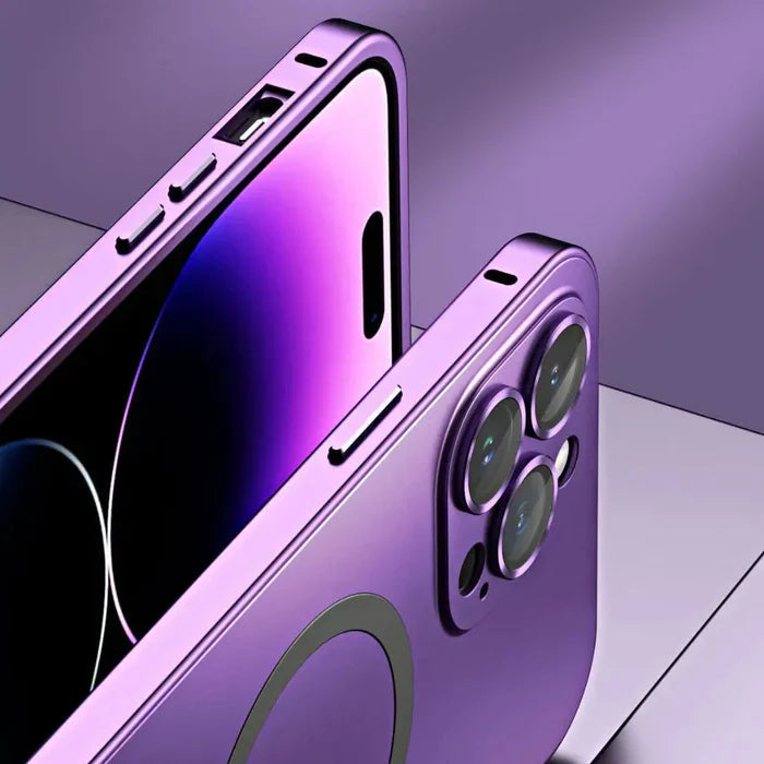 Stilrent Metall iPhone Deksel för Robust Skydd
