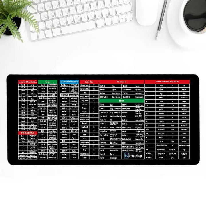 Anti-slip Tastaturmatte | Stor Storlek &amp; Komfort