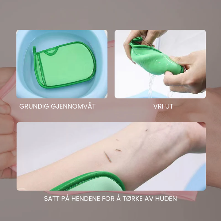 Supermyk eksfolierende badevott - Hudpleie utan såpe