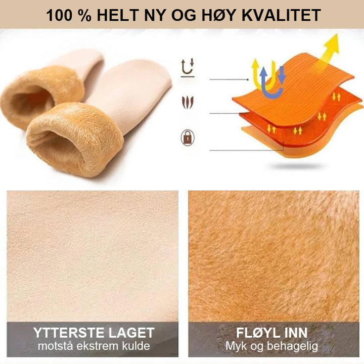 Fluffy Vintersokker - Supermyke och Tykke Plysjsokker