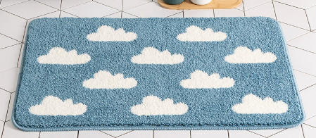 Anti-skli Mikrofiber Badematte för Dusj Komfort