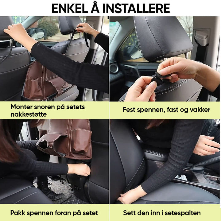 Biloppbevaringslomme - Praktisk Förvaring | Säker Kjöring