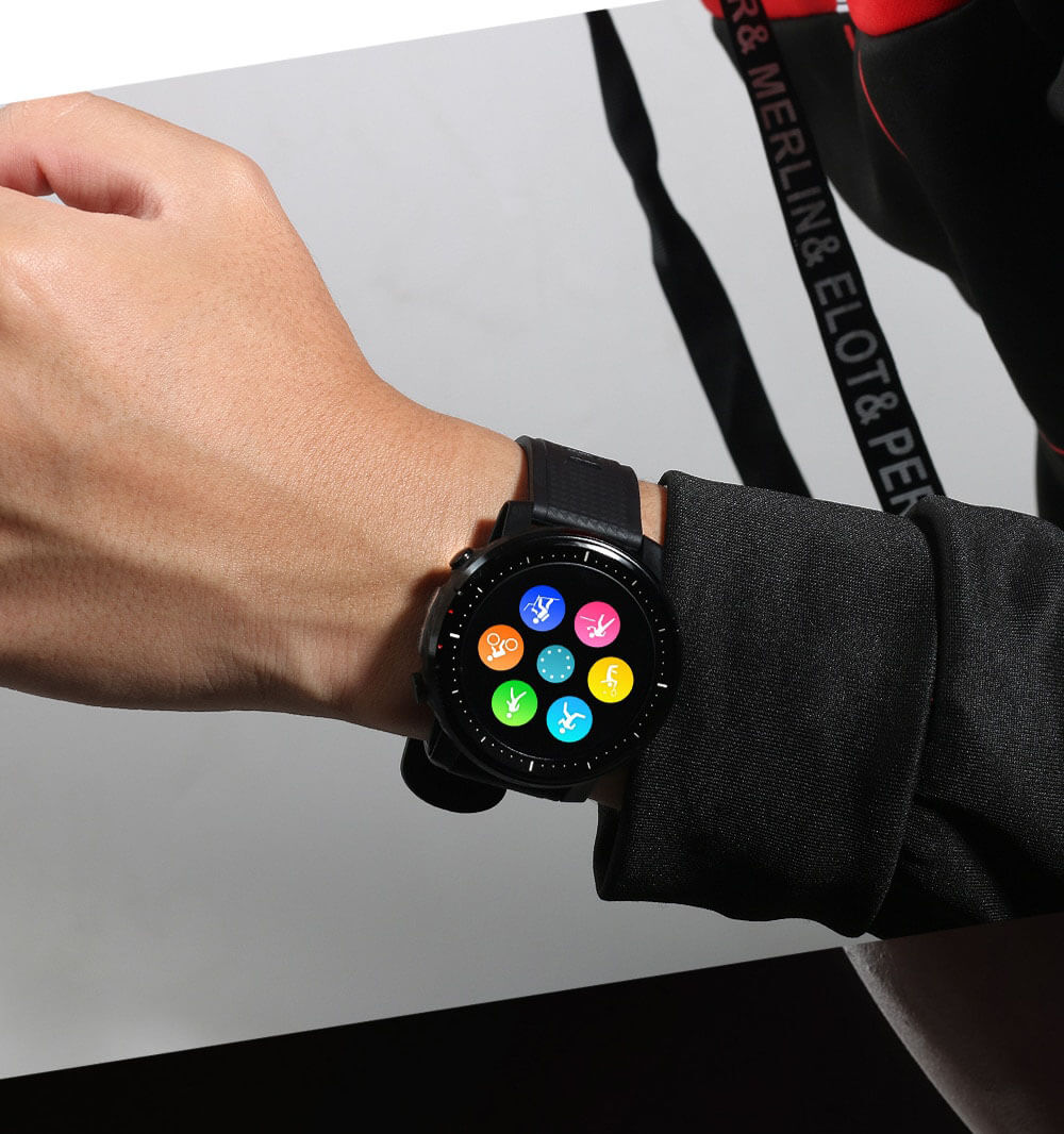 Herr Smartklokke Fitness Tracker med Avancerad Helseovervåkning