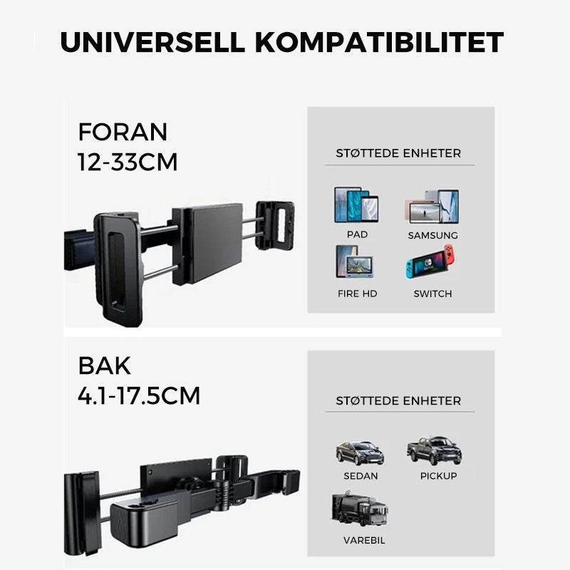 Universell Nakkestötte Nettbrettfeste - Justerbar och Hållbar