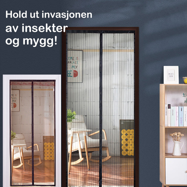 Magnetisk Skjermdör | Borrelås | Premium Mesh