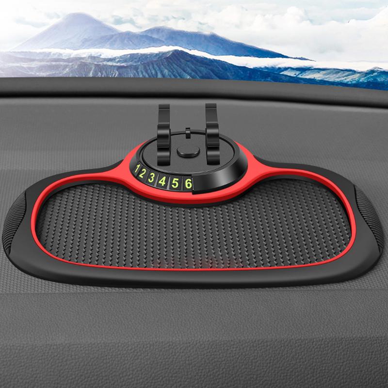 Mobiltelefonbrakett för bilen | Halksäker matte | 360° rotasjon