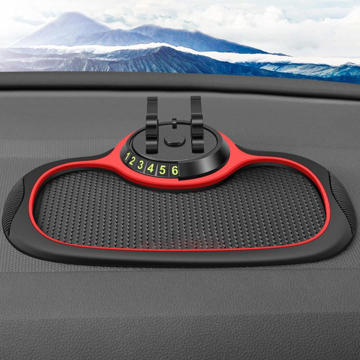 Mobiltelefonbrakett för bilen | Halksäker matte | 360° rotasjon