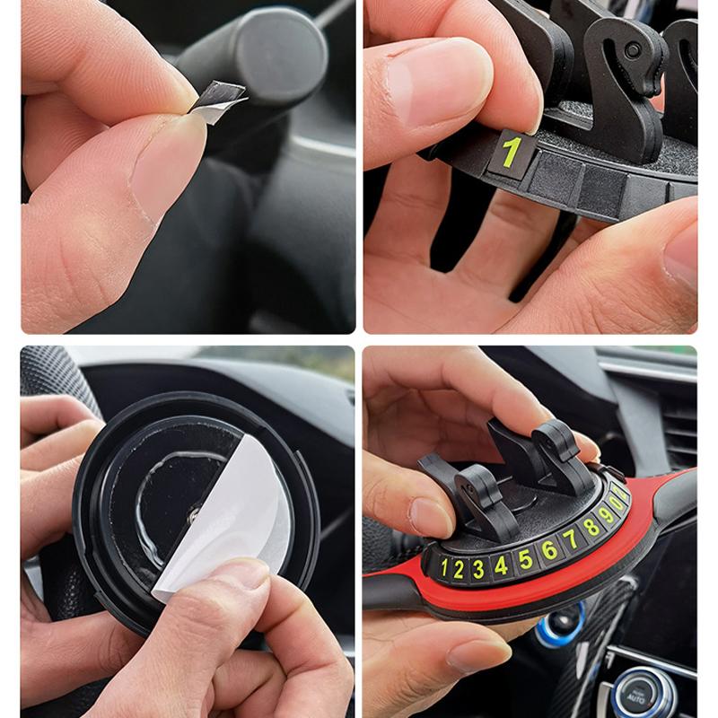 Mobiltelefonbrakett för bilen | Halksäker matte | 360° rotasjon