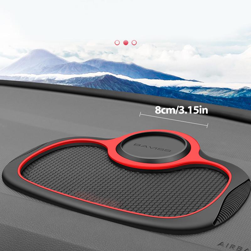 Mobiltelefonbrakett för bilen | Halksäker matte | 360° rotasjon