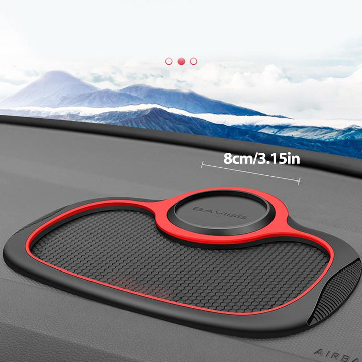 Mobiltelefonbrakett för bilen | Halksäker matte | 360° rotasjon