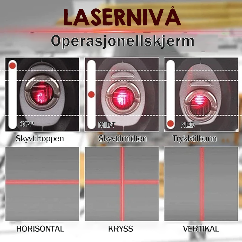 Multifunksjonslasernivå - Precis Måling | Verktyg