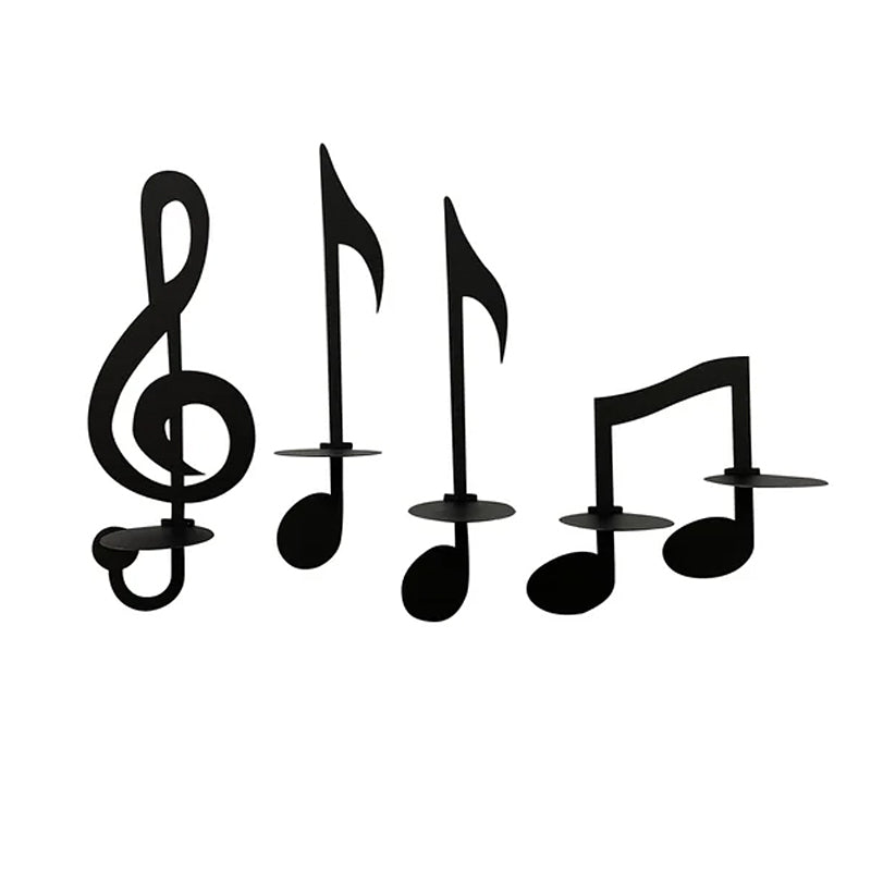 Svart Musikknote Veggstake - Elegans i Hemmet Dekor