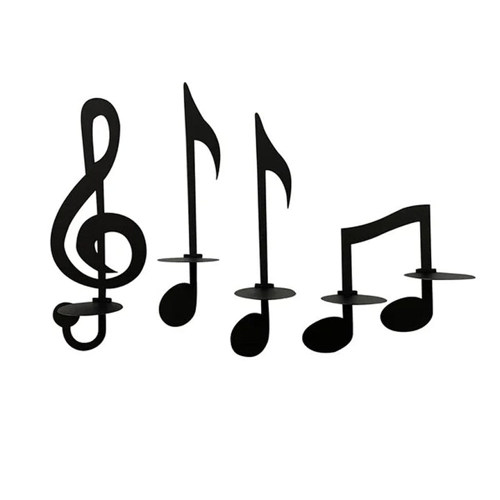 Svart Musikknote Veggstake - Elegans i Hemmet Dekor