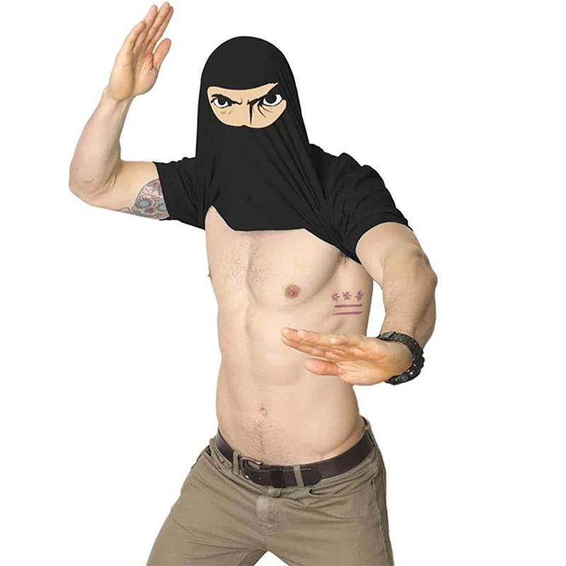 Ninja Forkledning T-skjorta - Kreativ Kostymetröja