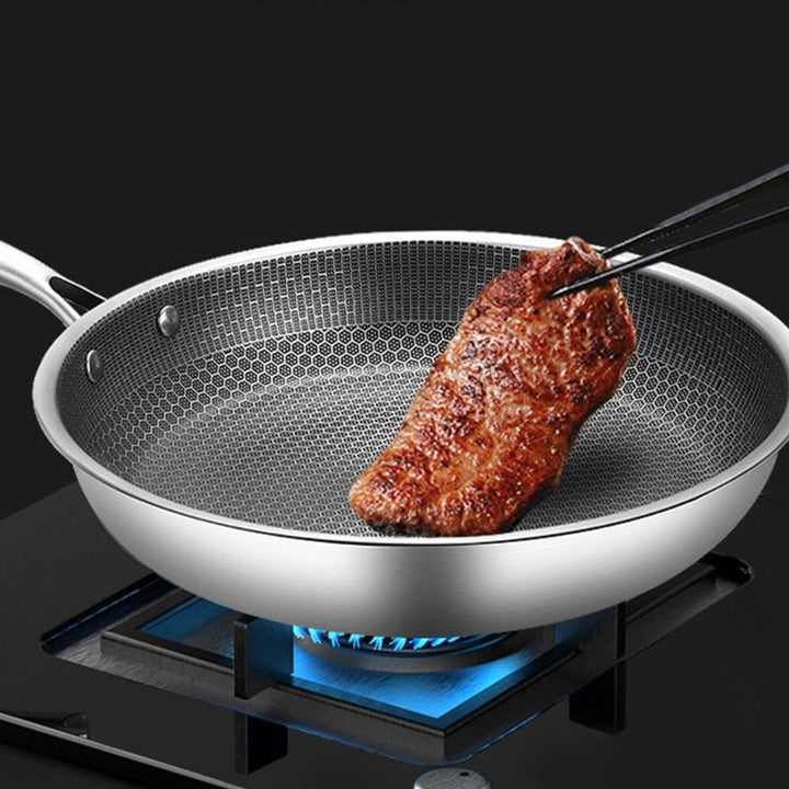 Stekepanne i Rustfritt Stål med Pikselteknologi – Non-Stick Svart