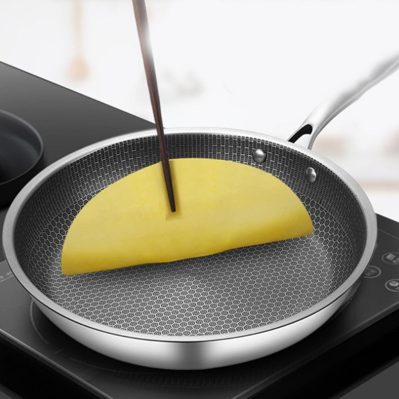 Stekepanne i Rustfritt Stål med Pikselteknologi – Non-Stick Svart