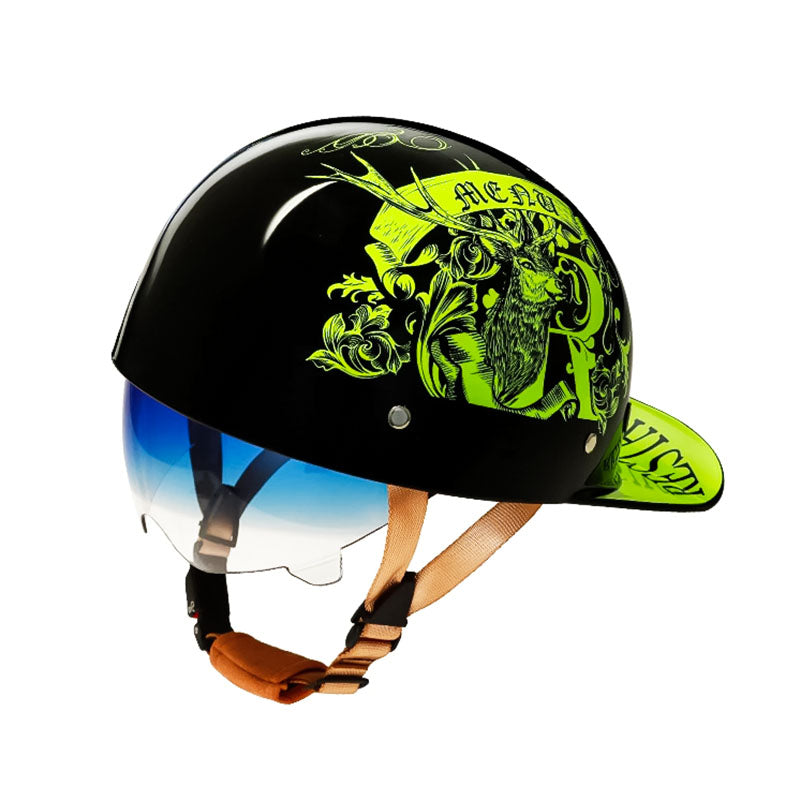Herr Motorsykkelhjelm med Snygg Design och Optimal Säkerhet